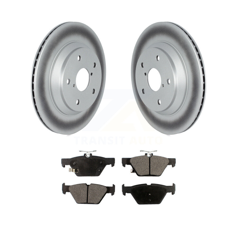 Rear Coated Disc Brake Rotors And Ceramic Pads Kit For Subaru Forester