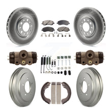 Charger l&#39;image dans la galerie, Front Rear Coated Disc Brake Rotor Ceramic Pad &amp; Drum Kit (9Pc) For Jeep Compass