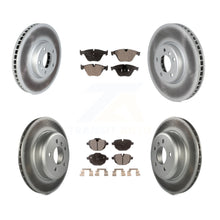 Charger l'image dans la galerie, Front Rear Coated Disc Brake Rotors And Ceramic Pads Kit (6Pc) For BMW 535i