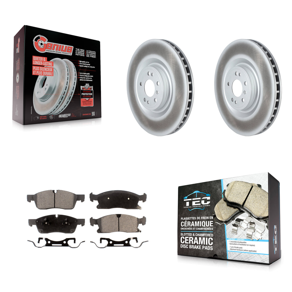 Front Coat Disc Brake Rotor Ceramic Pad Kit For Mercedes-Benz ML350 GLS450 GL450