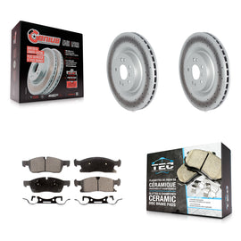 Front Coat Disc Brake Rotor Ceramic Pad Kit For Mercedes-Benz ML350 GLE350 ML400