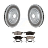 Front Coat Disc Brake Rotor Ceramic Pad Kit For Mercedes-Benz ML350 GLS450 GL450