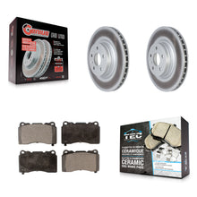 Charger l'image dans la galerie, Front Coated Disc Brake Rotors And Ceramic Pads Kit For Tesla S X