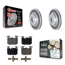 Front Coat Brake Rotor Ceramic Pad Kit For BMW 335i xDrive 435i 330i 340i 230i 3