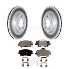 Load image into Gallery viewer, Front Coated Disc Brake Rotors And Ceramic Pads Kit For Kia Niro Hyundai Ioniq