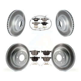 Front Rear Coat Brake Rotors Ceramic Pad Kit For 2012 BMW 335i Convertible/Coupe