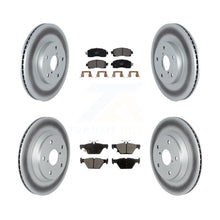 Load image into Gallery viewer, Front Rear Coated Disc Brake Rotors And Ceramic Pads Kit For Subaru Forester