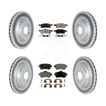 Load image into Gallery viewer, Front Rear Coated Disc Brake Rotors And Ceramic Pad Kit For Mercedes-Benz GLE400