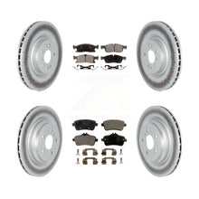 Load image into Gallery viewer, Front Rear Coated Disc Brake Rotors And Ceramic Pad Kit For Mercedes-Benz GLE400