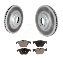 Load image into Gallery viewer, Front Coated Disc Brake Rotors And Ceramic Pads Kit For 2011-2013 BMW 535i