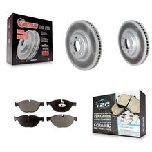 Charger l'image dans la galerie, Front Coat Brake Rotors Ceramic Pad Kit For BMW 550i xDrive 650i 740Li 740i 535i