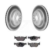 Load image into Gallery viewer, Rear Coated Disc Brake Rotors And Ceramic Pads Kit For 2013 BMW 328i xDrive 3.0L