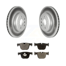 Load image into Gallery viewer, Rear Coated Disc Brake Rotors And Ceramic Pads Kit For BMW 340i GT xDrive