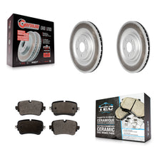 Load image into Gallery viewer, Rear Coated Disc Brake Rotors And Ceramic Pads Kit For Audi Q7 Q8