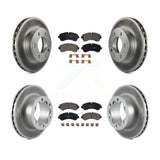 Front Rear Coat Disc Brake Rotor Ceramic Pad Kit For Mercedes-Benz Sprinter 3500