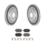 Rear Coated Disc Brake Rotor And Ceramic Pad Kit For Cadillac XT4 Buick Envision