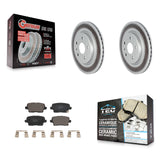 Rear Coated Disc Brake Rotor And Ceramic Pad Kit For Cadillac XT4 Buick Envision