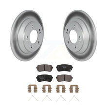 Load image into Gallery viewer, Rear Coated Disc Brake Rotors And Ceramic Pads Kit For Hyundai Kona