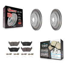 Load image into Gallery viewer, Rear Coated Disc Brake Rotors And Ceramic Pads Kit For Ram 1500