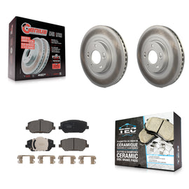 [Front] 2019-2020 Hyundai Santa Fe Premium Coated Rotors & Ceramic Pads Brake Kit For Max Braking