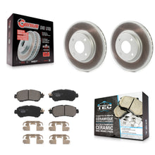 Load image into Gallery viewer, Front Coated Disc Brake Rotors And Ceramic Pads Kit For Nissan Kicks Versa