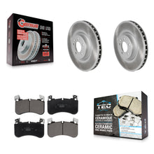 Charger l'image dans la galerie, Front Coated Brake Rotors Ceramic Pad Kit For Land Rover Range Sport Defender 90
