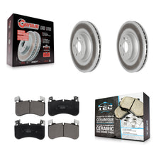 Charger l'image dans la galerie, Front Coat Disc Brake Rotor Ceramic Pad Kit For Land Rover Range Sport Discovery
