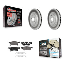 Charger l'image dans la galerie, [Front] 2019-2022 Subaru Ascent Premium Coated Rotors &amp; Ceramic Pads Brake Kit For Max Braking