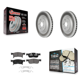 [Front] 2019-2022 Subaru Ascent Premium Coated Rotors & Ceramic Pads Brake Kit For Max Braking