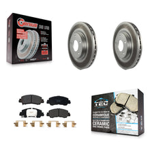 Load image into Gallery viewer, Front Coated Disc Brake Rotors And Ceramic Pads Kit For Mitsubishi Eclipse Cross