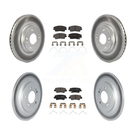 Front Rear Coat Disc Brake Rotor Ceramic Pad Kit For Kia Sportage Hyundai Tucson
