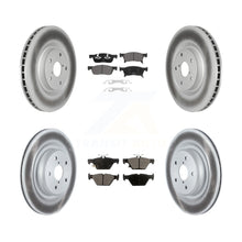 Charger l'image dans la galerie, [Front+Rear] 2019-2022 Subaru Ascent Premium Coated Rotors &amp; Ceramic Pads Brake Kit For Max Braking