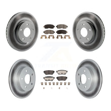 Charger l'image dans la galerie, Front Rear Coated Disc Brake Rotors And Ceramic Pads Kit For Nissan Altima