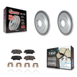 Rear Coat Disc Brake Rotors Ceramic Pad Kit For Kia Sportage Hyundai Tucson Nexo