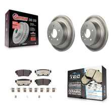 Charger l'image dans la galerie, [Rear] 2019-2020 Nissan Altima AWD Premium Coated Rotors &amp; Ceramic Pads Brake Kit For Max Braking