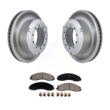 Charger l&#39;image dans la galerie, Rear Coat Disc Brake Rotor Ceramic Pad Kit For Ford F-450 Super Duty F-550 F-600