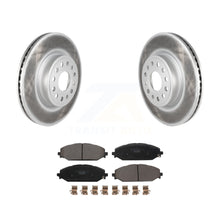 Charger l&#39;image dans la galerie, Front Coated Disc Brake Rotors And Ceramic Pads Kit For Ram 1500