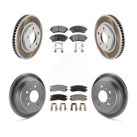Front Rear Coat Brake Rotor Ceramic Pad Kit For Buick Century Pontiac Grand Prix