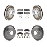 Front Rear Coat Brake Rotor Ceramic Pad Kit For Buick Century Pontiac Grand Prix