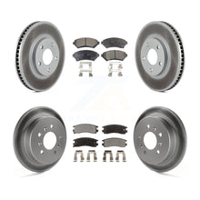 Charger l&#39;image dans la galerie, Front Rear Coated Brake Rotor &amp; Ceramic Pad Kit For Chevrolet Impala Monte Carlo