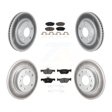 Charger l&#39;image dans la galerie, Front Rear Coated Disc Brake Rotors And Ceramic Pads Kit For Mazda 3