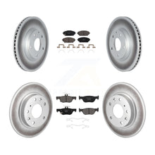 Load image into Gallery viewer, Front Rear Coated Disc Brake Rotors And Ceramic Pads Kit For Mazda 3