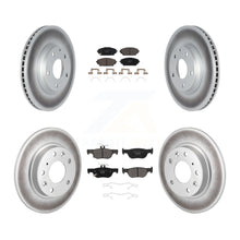 Charger l'image dans la galerie, Front Rear Coated Disc Brake Rotors And Ceramic Pads Kit For Mazda 3