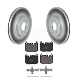 [Front] 2017-2020 Mini Cooper Clubman S Premium Coated Rotors & Ceramic Pads Brake Kit For Max Braking