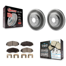 Load image into Gallery viewer, Front Coated Disc Brake Rotors And Ceramic Pads Kit For Honda Accord