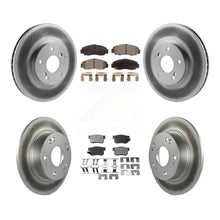 Charger l&#39;image dans la galerie, Front Rear Coated Disc Brake Rotors And Ceramic Pads Kit For Honda Accord