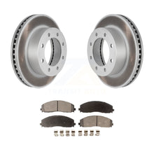 Charger l&#39;image dans la galerie, Front Coated Disc Brake Rotor Ceramic Pad Kit For 2013 Ford F-250 Super Duty 4WD