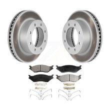 Load image into Gallery viewer, Front Coated Disc Brake Rotors And Ceramic Pads Kit For Ford F-450 Super Duty