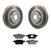 Charger l&#39;image dans la galerie, Front Coat Brake Rotors Ceramic Pad Kit For Volvo XC60 With 328mm Diameter Rotor