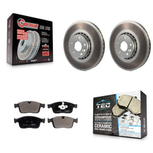 Charger l'image dans la galerie, Front Coat Brake Rotors Ceramic Pad Kit For Volvo XC60 With 328mm Diameter Rotor
